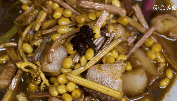 蕨菜黄豆炖肉的做法，蕨菜黄豆炖肉怎么做