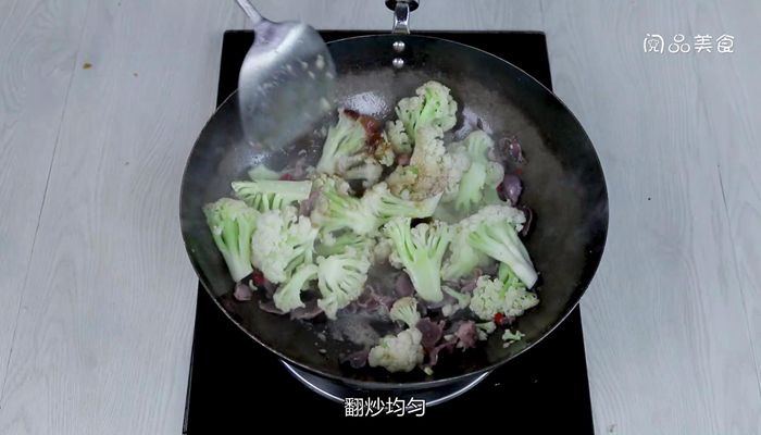 鸭胗炒花菜的做法  鸭胗炒花菜怎么做