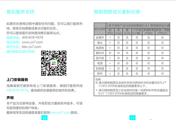 海康威视c2c安装说明书 萤石C2C摄像头快速操作指南