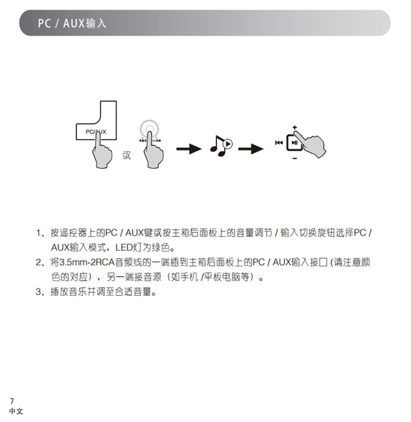 漫步者S2000TM有源音响产品使用说明书