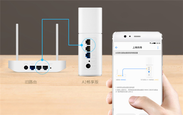 华为路由器A1畅享版一键换机功能怎么使用