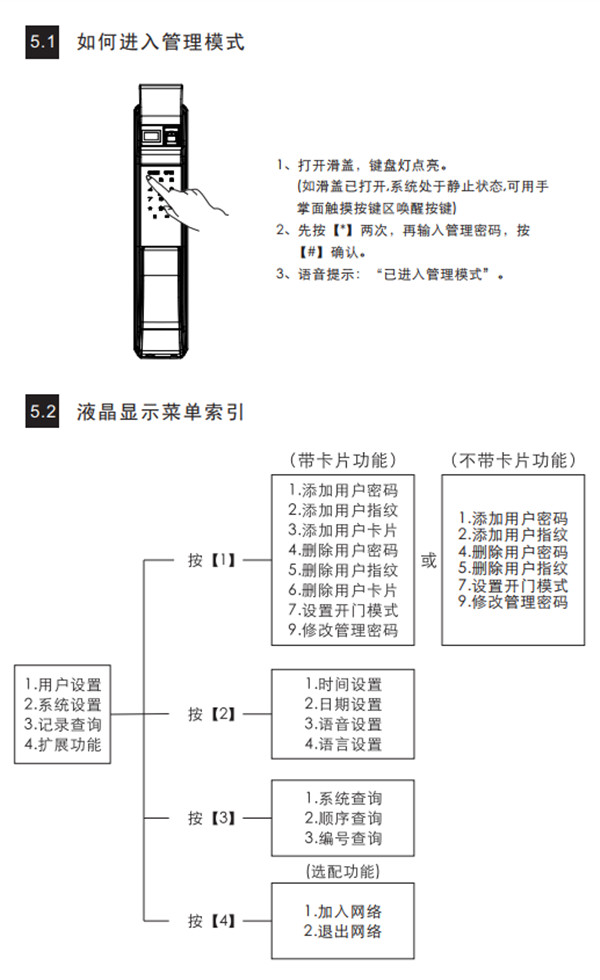 凯迪仕指纹锁怎么进入管理模式