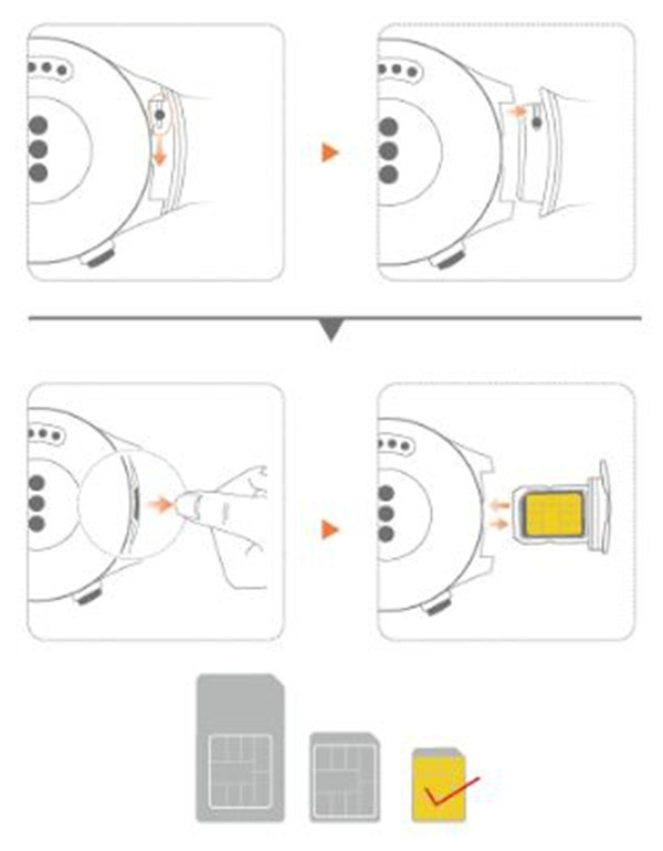 华为手表2怎么安装sim卡