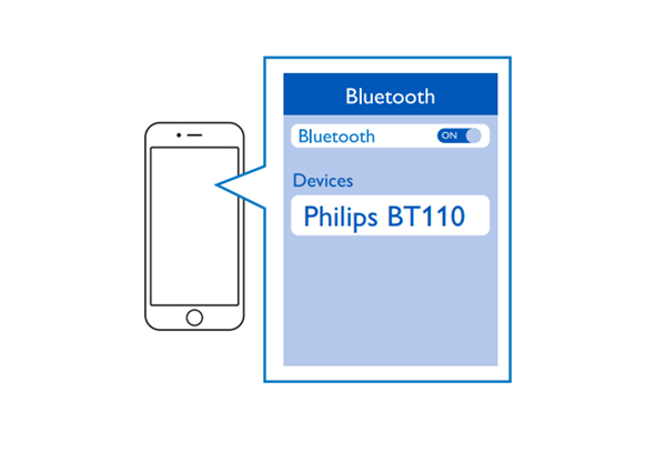 飞利浦BT110A蓝牙音响怎么连接蓝牙