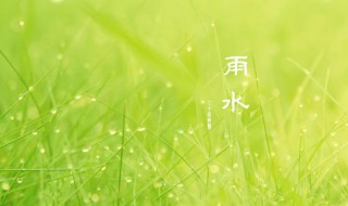 雨水节气吃什么好 雨水节气吃什么好?