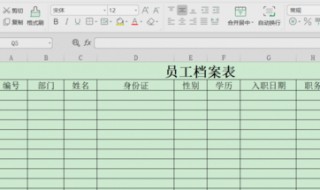 员工档案表怎么制作 员工档案表怎么制作视频