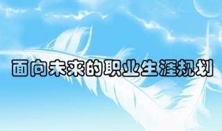 第一单元面向未来的职业生涯定义 第一单元职业生涯规划与职业理想