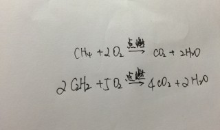 甲烷的燃烧化学式（甲烷燃烧化学式方程）