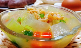 虾米冬瓜汤原料和做法（冬瓜汤虾米的做法）