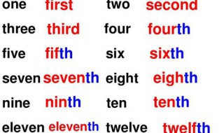 nine的序数词 nine的序数词缩写形式怎么写