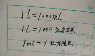 一升等于多少立方厘米 一毫升等于多少立方分米