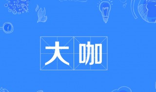 大咖什么意思（大佬大咖什么意思）