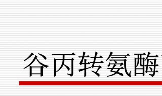 谷丙转氨酶是什么 谷丙转氨酶是什么玩意