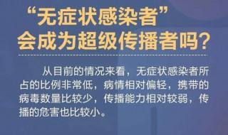 什么是无症状感染者（什么是无症状感染者新冠肺炎）