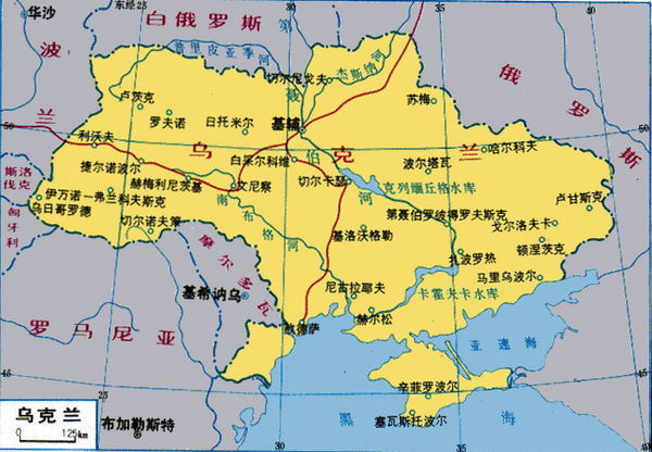乌克兰面积和人口，国土地图多大（乌克兰有多少人口国土面积多少平方公里）