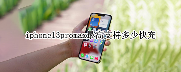 iphone13promax最高支持多少快充（iphone13promax最大支持多少快充）