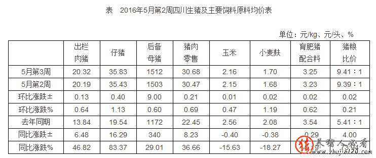 四川：生猪均价涨幅减缓 四川猪价最新今日涨跌一览表