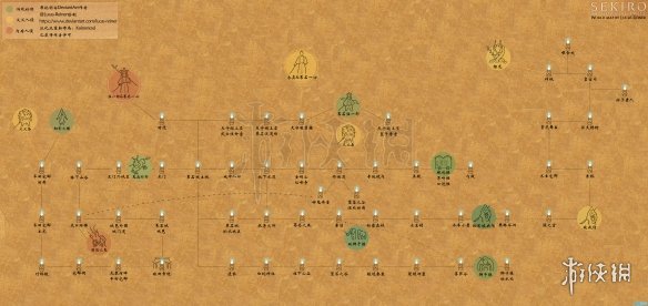 只狼影逝二度大地图路线分享 只狼影逝二度路线提示