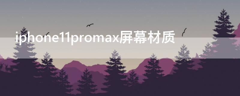 iPhone11promax屏幕材质（苹果11promax的屏幕材质）