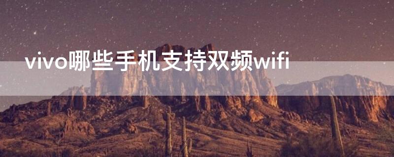 vivo哪些手机支持双频wifi（vivo双模式手机）