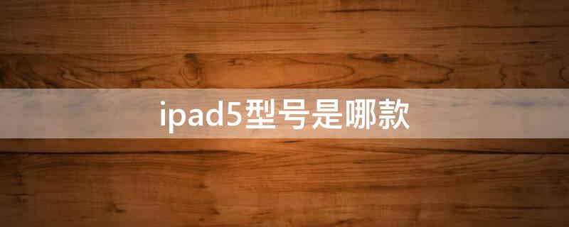 ipad5型号是哪款（ipad5代型号）