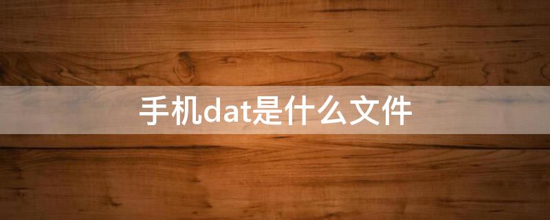 手机dat是什么文件 手机dat是什么文件夹可以删除吗