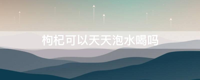 枸杞可以天天泡水喝吗 红枣桂圆肉枸杞可以天天泡水喝吗