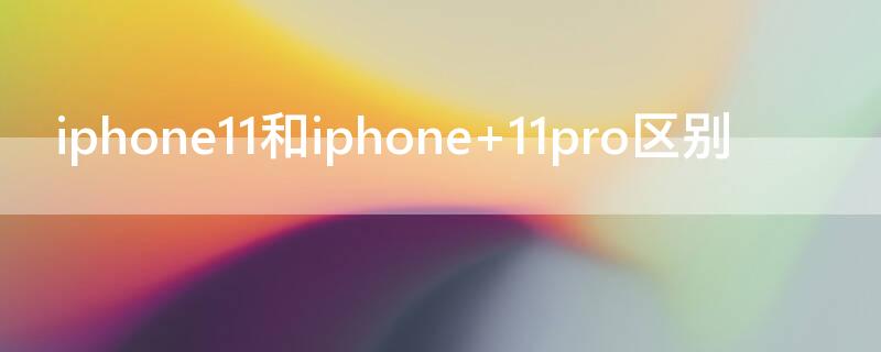iPhone11和iPhone（iphone11和iphone14对比）