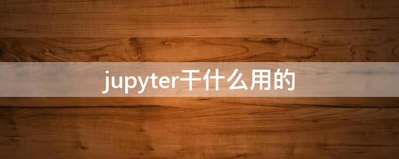 jupyter干什么用的（jupyterthemes）