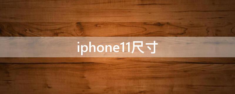 iPhone11尺寸（iphone11尺寸是多少厘米）