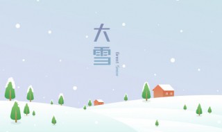 冬雪雪冬是哪四个节气 24节气中冬雪雪冬指的是哪四个节气