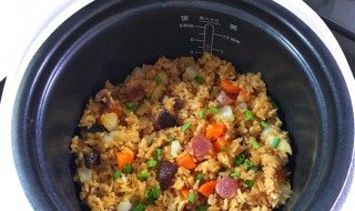 腊味饭电饭煲版怎么做（广式腊味饭的做法电饭煲窍门）