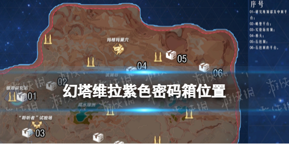 幻塔维拉紫色密码箱位置 幻塔金色密码箱位置