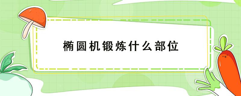 椭圆机锻炼什么部位