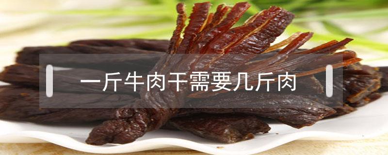 一斤牛肉干需要几斤肉 一斤牛肉干要几斤牛肉