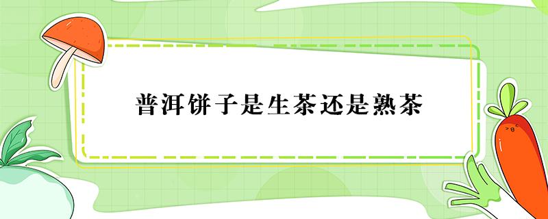 普洱饼子是生茶还是熟茶（普洱生茶和熟茶的茶饼的区别）