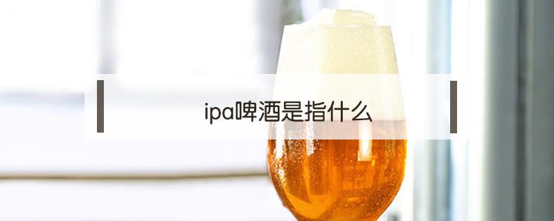 ipa啤酒是指什么 IPA啤酒是指什么