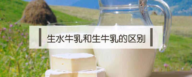 生水牛乳和生牛乳的区别（生牛乳跟水牛奶的区别）