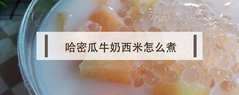 哈密瓜牛奶西米怎么煮 哈密瓜牛奶西米露的做法