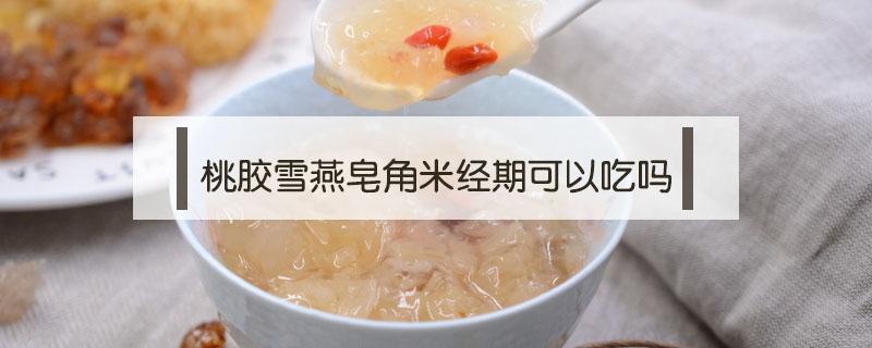 桃胶雪燕皂角米经期可以吃吗 桃胶雪燕皂角米经期间可以吃吗?