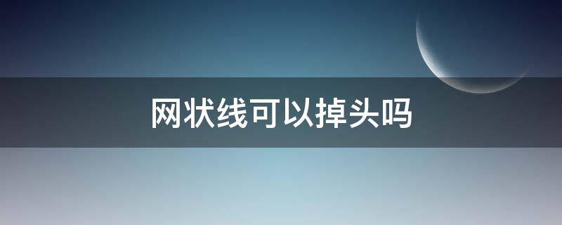 网状线可以掉头吗（白线网状线区域可以掉头吗）