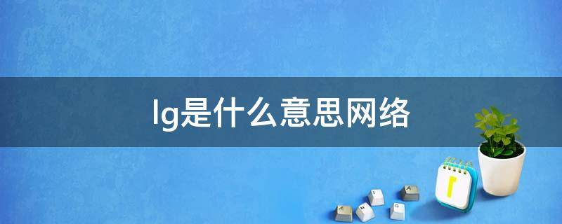 lg是什么意思网络（lg是什么意思网络用语）