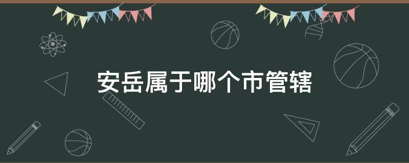 安岳属于哪个市管辖（安岳属于哪个区县）