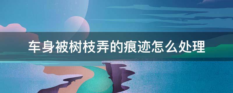 车身被树枝弄的痕迹怎么处理 车身被树枝弄的轻微痕迹怎么处理