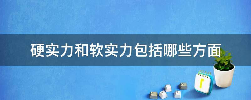 硬实力和软实力包括哪些方面（硬实力和软实力分别是什么）