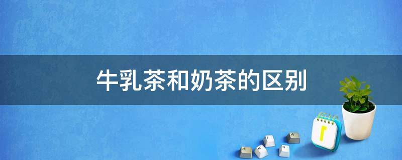 牛乳茶和奶茶的区别 牛乳茶跟奶茶的区别