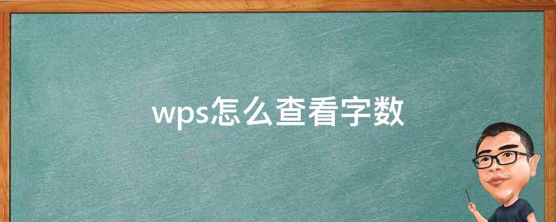 wps怎么查看字数 wps怎么查看字数统计