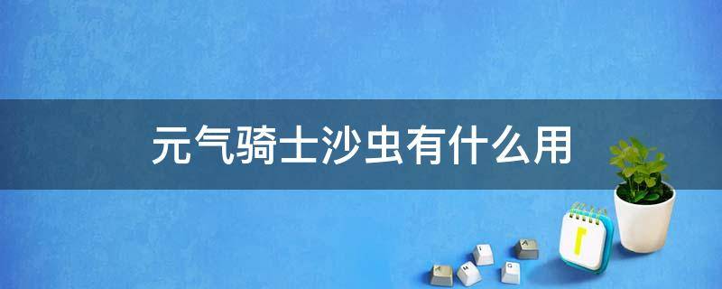 元气骑士沙虫有什么用（元气骑士沙虫算什么武器）