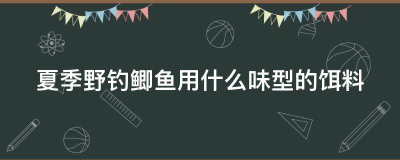 夏季野钓鲫鱼用什么味型的饵料（夏季野钓鲫鱼用什么味型的饵料最好）