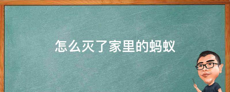 怎么灭了家里的蚂蚁 如何杀灭家里的蚂蚁